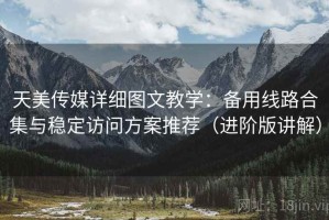 天美传媒详细图文教学：备用线路合集与稳定访问方案推荐（进阶版讲解）