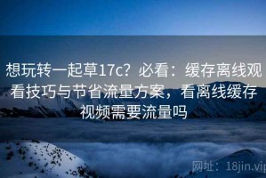 想玩转一起草17c？必看：缓存离线观看技巧与节省流量方案，看离线缓存视频需要流量吗
