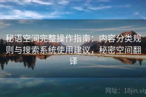 秘语空间完整操作指南：内容分类规则与搜索系统使用建议，秘密空间翻译