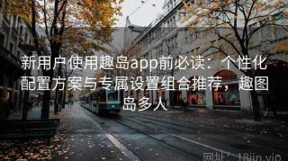新用户使用趣岛app前必读：个性化配置方案与专属设置组合推荐，趣图岛多人