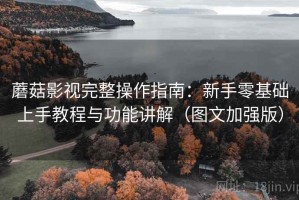 蘑菇影视完整操作指南：新手零基础上手教程与功能讲解（图文加强版）