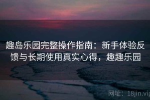 趣岛乐园完整操作指南：新手体验反馈与长期使用真实心得，趣趣乐园