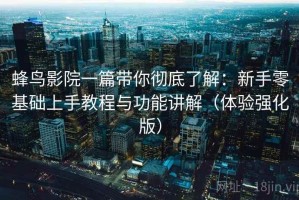 蜂鸟影院一篇带你彻底了解：新手零基础上手教程与功能讲解（体验强化版）