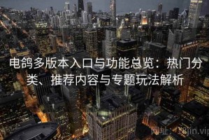 电鸽多版本入口与功能总览：热门分类、推荐内容与专题玩法解析