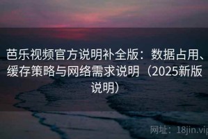 芭乐视频官方说明补全版：数据占用、缓存策略与网络需求说明（2025新版说明）