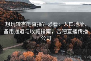 想玩转杏吧直播？必看：入口地址、备用通道与收藏指南，杏吧直播传播公司