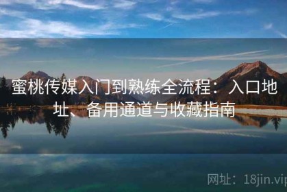 蜜桃传媒入门到熟练全流程：入口地址、备用通道与收藏指南