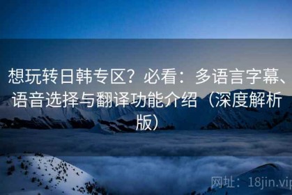 想玩转日韩专区？必看：多语言字幕、语音选择与翻译功能介绍（深度解析版）