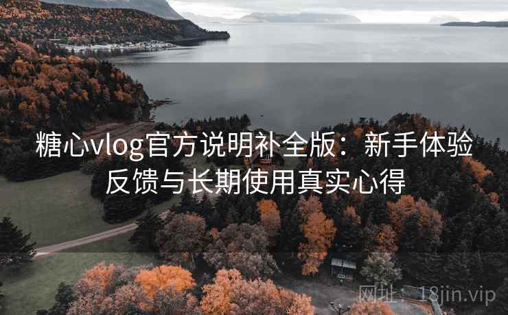 糖心vlog官方说明补全版：新手体验反馈与长期使用真实心得