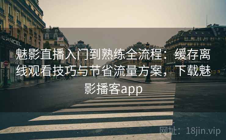 魅影直播入门到熟练全流程：缓存离线观看技巧与节省流量方案，下载魅影播客app