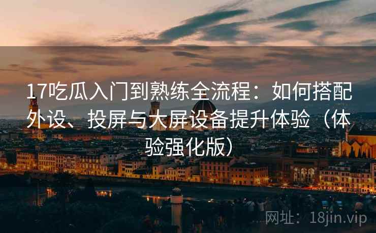 17吃瓜入门到熟练全流程：如何搭配外设、投屏与大屏设备提升体验（体验强化版）
