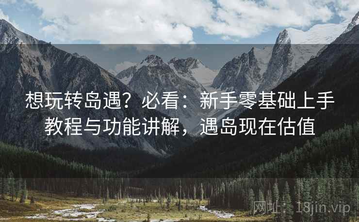 想玩转岛遇？必看：新手零基础上手教程与功能讲解，遇岛现在估值