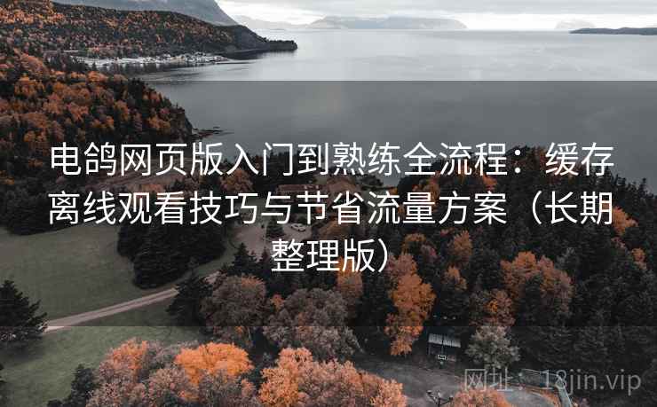 电鸽网页版入门到熟练全流程:缓存离线观看技巧与节省流量方案(长期整理版) 电鸽网页版入门到熟练全流程:缓存离线观看技巧与节省流量方案(长期整理版)